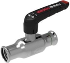 Puristus palloventtiili HST Broen Full Flow 22x22 mm, DN20, matala 