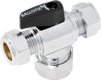 T-liitin suluin Broen Ballofix 12x12x12 mm kahva, kromi 