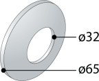 Peitelaippa 32x65x15 kromi 