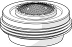 Poresuutin Oras 1016774V STD M24X1 HC PCA 8,0 l/min SSR 