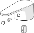 Käyttövipu Oras Optima 1010312V-33 mattamusta 