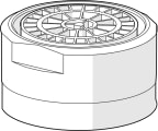 Poresuutin Oras 1017198V-33 STD M24x1 HC B, mattamusta 