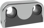 Putkikannake Purus K/K 40, 2-osainen, kromi 