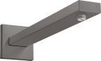 Suihkuputki Hansgrohe kulmikas 389 mm, harjattu musta kromi 27694340 