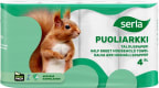 Talouspyyhe Serla puoliarkki 4 rll/pak 