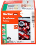 Nailontulppa Fischer DuoPower 10x50 mm 50 kpl/ltk 
