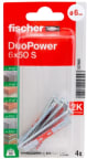Nailontulppa ruuvilla Fischer DuoPower 6x50 mm uppokanta PZ2 IP 4 kpl/pak 