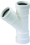 Muhvihaara 45° PP Wavin Wafix DN 50x50x45 valkoinen 