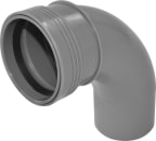 Kulmayhde 88,5° PP Wavin Wafix DN 110x88,5 pyöristetty 