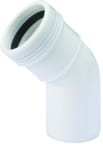 Kulmayhde 45° PP Wavin Wafix DN 32x45 valkoinen 