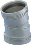 Muhvikulma 15° PP Wavin Wafix DN 50x15 harmaa 