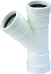 Muhvihaara 45° PP Wavin Wafix DN 32x32x45 valkoinen 