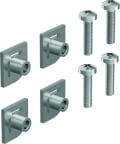 Kiinnikepaketti kehykselle Uponor Aqua Plus 4 kulmakappaletta ruuveilla M5x20 mm 
