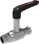 Puristus palloventtiili HST Broen 3/4"x3/4" SK/UK, DN 20, korkea 