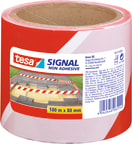 Varoitusnauha Tesa Signal 100 m x 80 mm puna-valkoinen 