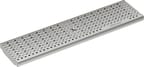 Linjakuivatuskourun ritilä Anrin Nordic KE-100 KF/KE/KC-100 rei´itetty ritilä sink. B250, 0,5m 