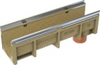 Linjakuivatuskouru Anrin Nordic KE-200 kouru numero 0R, 1m 
