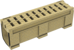 Linjakuivatuskouru Anrin Nordic Solid block monoliittikouru, 1m 