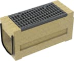 Linjakuivatuskouru Anrin Nordic Solid block monoliittikouru huoltol., 0,65m 