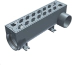 Linjakuivatuskouru Hydrotec HYDROBlock 100 RD O/V ja sivupoisto, 0,5m 