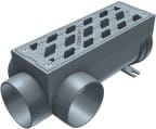 Linjakuivatuskouru Hydrotec HYDROBlock 150 RD O/V ja edestä, 1m 