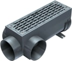 Linjakuivatuskouru Hydrotec HYDROBlock 150 O/V ja etupoisto, 0,5m 