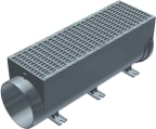 Linjakuivatuskouru Hydrotec HYDROBlock 300 PD pohjapoisto, 1m 