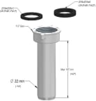 Vesilukon kierrepää PP Alterna Lira SK 2x50x335 mm harmaa 