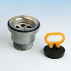Vesilukon pohjaventtiili PP Alterna Lira UK 1 1/2"x60 mm reiälle HST-sihti 