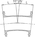 Laippakulmayhde Saint-Gobain PAM FFK DN 150x11 epoksoitu 