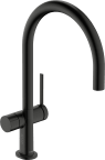 Keittiöhana Hansgrohe Talis M54 220 1jet PKV harjattu musta kromi 