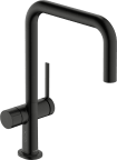 Keittiöhana Hansgrohe Talis M54 U 220 1jet PKV harjattu musta kromi 