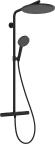 Suihkujärjestelmä Hansgrohe Raindance Alive S Puro Showerpipe shp 300 1jet Ecostat Element mattamusta 