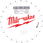 Pyörösahanterä Milwaukee W165x20x1,6x24 