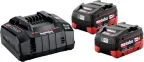 Akku- ja laturipaketti Metabo 2 x LiHD 5,5 Ah + ASC 145 