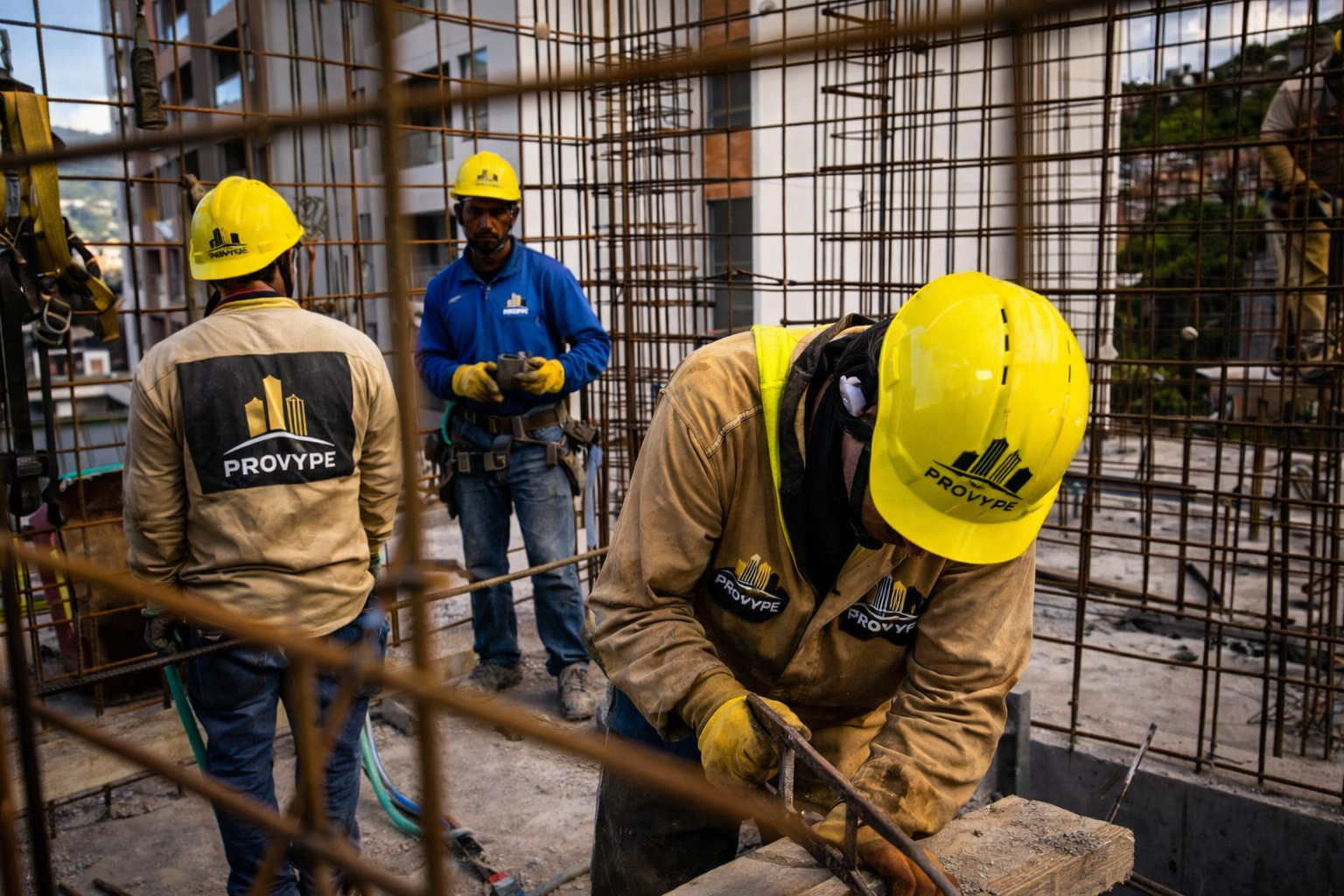 Equipo de Constructora Provype en acción