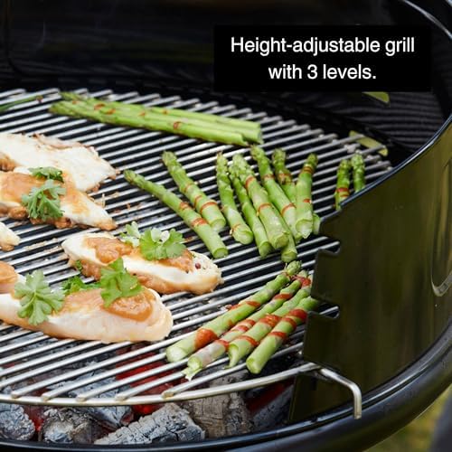 Vue 3 de Barbecue Charbon Acier Emaille