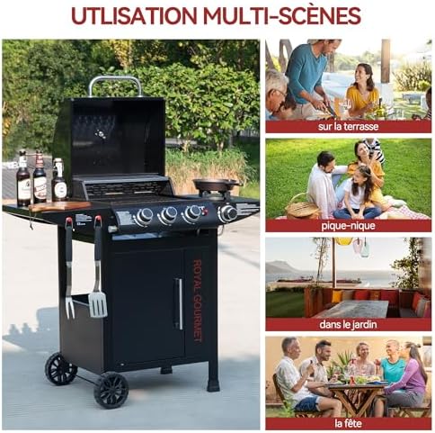 Vue 6 de Royal Gourmet Barbecue Gaz