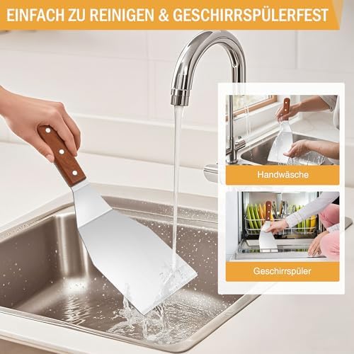 Vue 4 de Grande Spatule En Inox