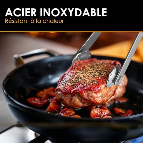 Vue 4 de Pince Barbecue Inox