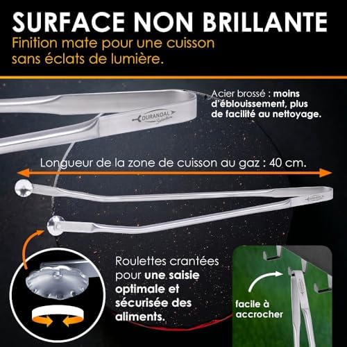 Vue 6 de Pince Barbecue Inox