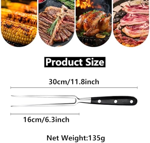 Vue 3 de Fourchette Viande En