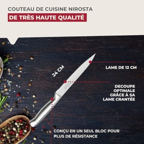 Vue 3 de Nirosta Couteau De Cuisine
