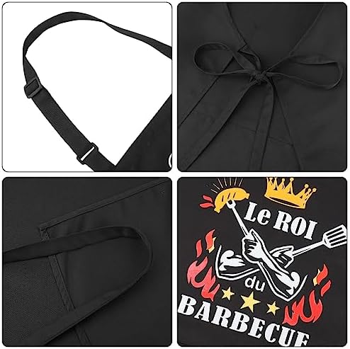 Vue 3 de Tablier Barbecue Homme Tablier
