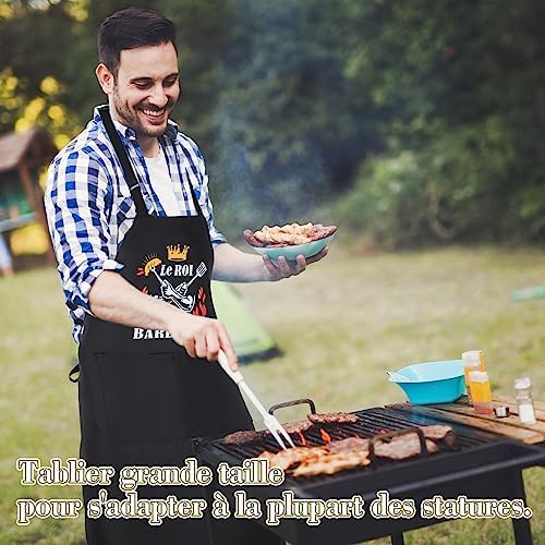 Vue 5 de Tablier Barbecue Homme Tablier