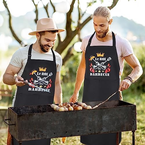 Vue 6 de Tablier Barbecue Homme Tablier