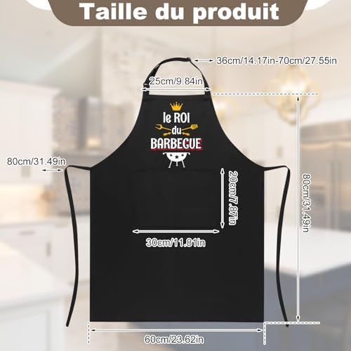 Vue 2 de Tablier Barbecue Hommetablier De