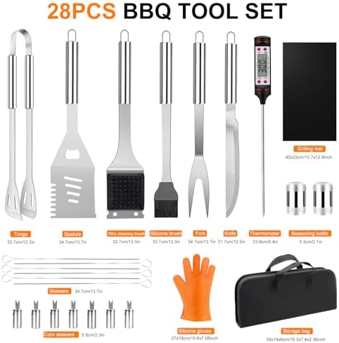 Vue 6 de Pcs Ustensiles Barbecue Kit