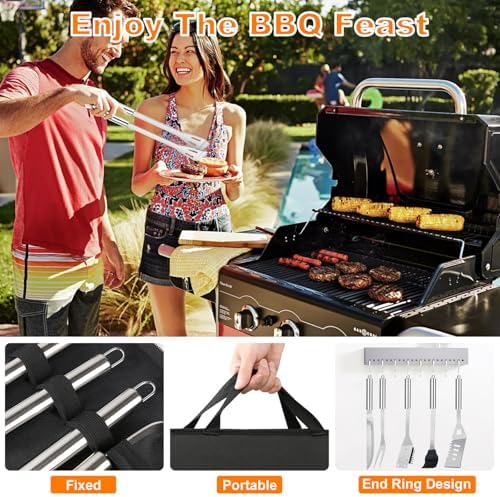 Vue 7 de Pcs Ustensiles Barbecue Kit