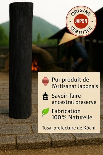 Vue 2 de Authentique Charbon Binchotan Japonais